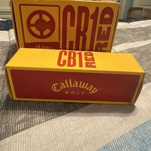3 Pack New Callaway CB1Red #2 Golf Balls White With Logo